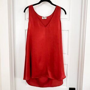 Show Me Your Mumu Silky Tunic Tank - L - Rust